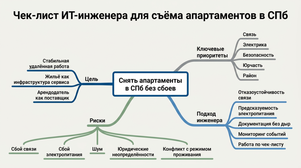 Чек-лист ИТ-инженера для съема апартаментов